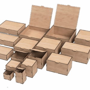Wooden Boxes with flip up lid